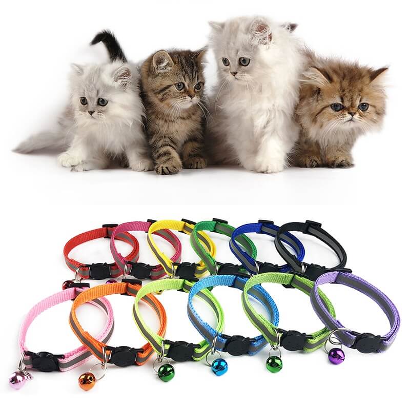 Adjustable-Cat-Collars-Pet-Collars-With-Bells-Charm-Necklace-Collar-For-Little-Dogs-and-cats-in-kenya-spawtive