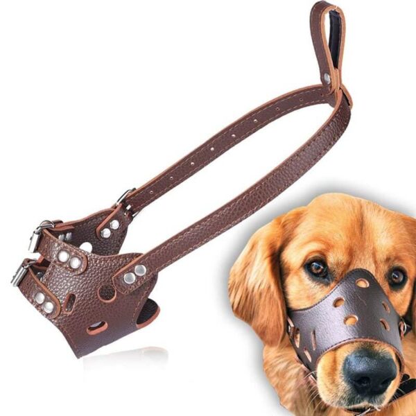 Buy Petsasa Adjustable Soft Leather Safety Dog Muzzle in Kenya