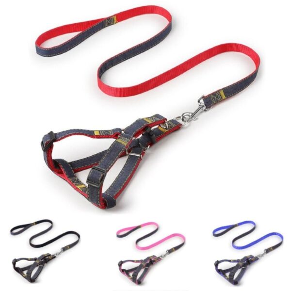 Buy Best Petsasa Adjustable Denim Dog Harness Leash Online in Kenya