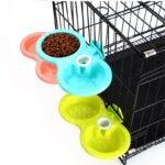 Travel Double Bowl For Dogs and Cats, with Fastener