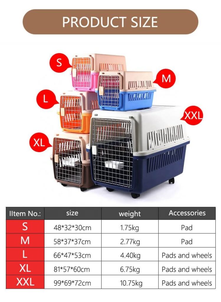 Large, small, medium dog crate carrier kennel Petsasa Explorer Pet Travel Crate Kennel Carrier for Dogs and Cats
