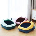 Anti-Splash Open Cat Litter Box and Free Litter Scoop in Kenya