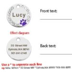 Customised Personalised Crystal Pet collar Name Name Tag for Cat Dog in kenya