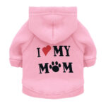 PInk I Love My Mum Autumn Pet Hoodie for Cats and Dog in kenya