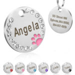 Personalised Crystal Pet collar Name Name Tag for Cat Dog in kenya