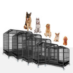 All sizes imported Heavy Duty Dog Crate, with Wheels & Toilet Tray, Dog Kennel House in Kenya