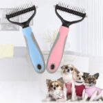 Get Pet Hair Removal Detangler Comb for Dogs Cat Double sided Brush