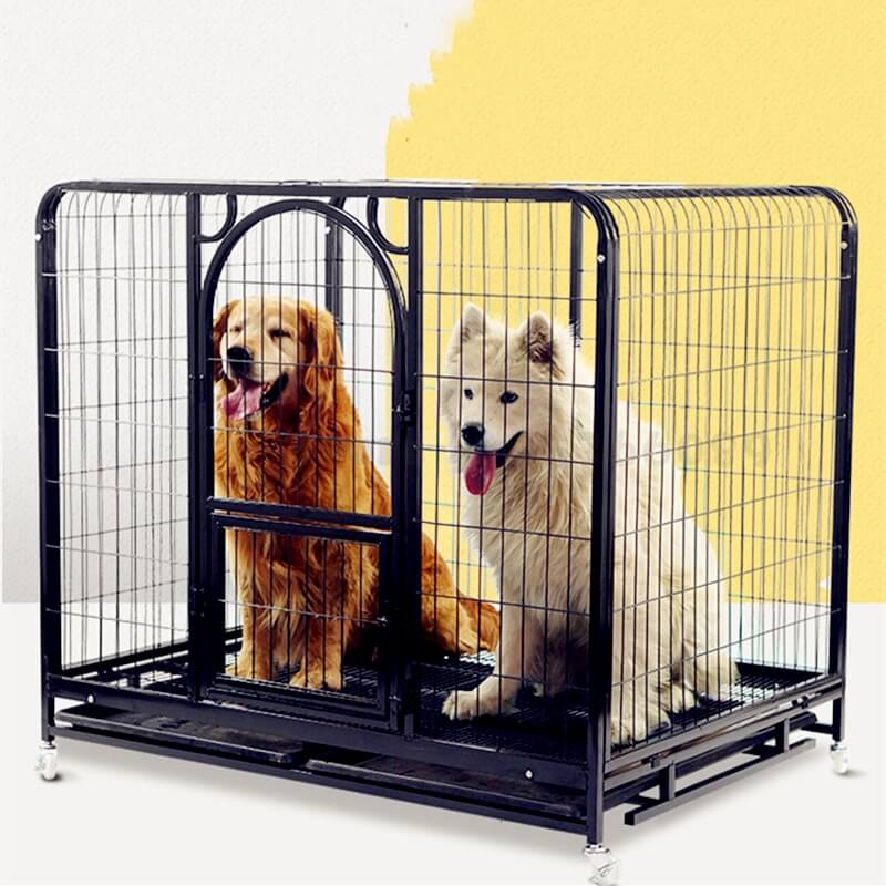 Buy Indoor Dog Crate with Wheels & Toilet Tray Petsasa