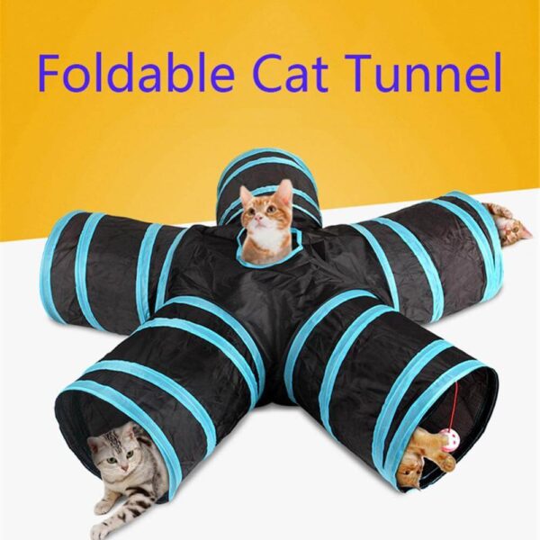 PetSasa Collapsible 5-Way Tunnel Play Pet Cat Indoor outdoor Toy in kenya