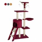 Beautiful Petsasa Hansi Cat Tree Condo with Toys, Hammock & Ladder