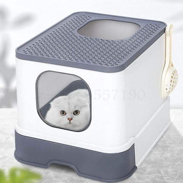 Best Super Deluxe Enclosed Cat Toilet Litter Box in Kenya