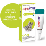 Petsasa Bravecto Spot-On Topical Solution for Small Cats 1.2-2.8 Kgs in Kenya
