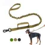 Kenya Army and Police Dog Tactical Military Walking & Training Bungee Elastic Dog Leash