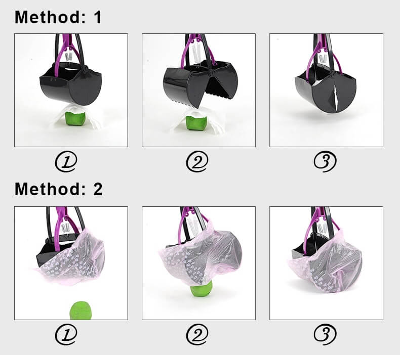 Steps of Using Dog Waste Poop Scooper Shovel in Kenya