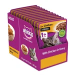 12-pouces-dozen-Whiskas-Pouch-Chicken in Gravy 1 Year Cat Food in Pestore