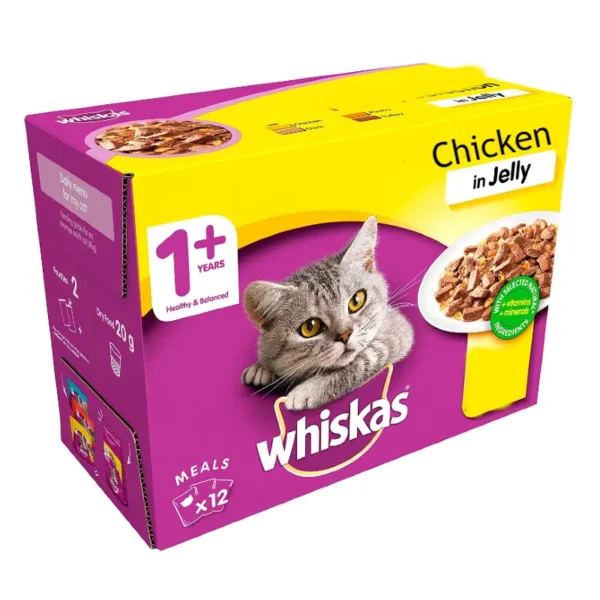 Buy Whiskas Pouch Adult Chicken in Jelly Wet Cat Food online in Kenya at Petsasa Petstore in Nairobi CBD