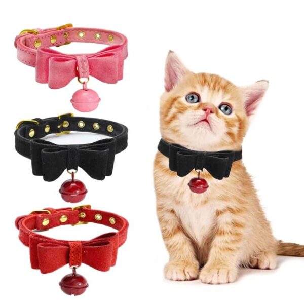 Buy Bowknot PU Leather Cat & Puppy Collar in Kenya on Petsasa