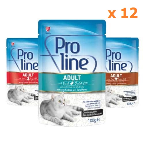 Proline Pouch Adult Cat Food with Beef, Lamb and Duck at Petsasa petstore Kenya