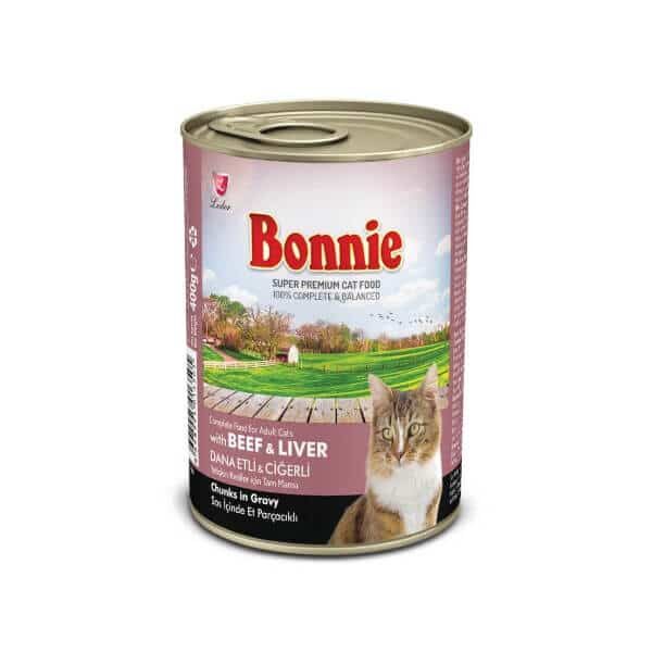 Buy Bonnie Beef Chunks In Gravy Canned Cat Food Online in Kenya on Petsasa Pet Shop Karen