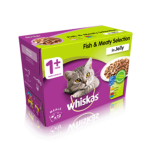 WHISKAS® Adult Cat Pouches Fish & Meaty Selection in Jelly in Petsasa Kenya Petstore
