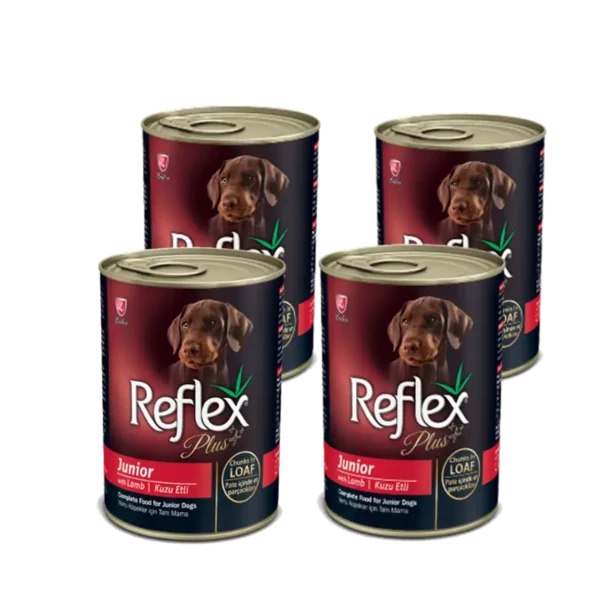 Buy Reflex Plus Junior Canned Dog Food- Lamb Chunks in Loaf Pate Menu Pet Store