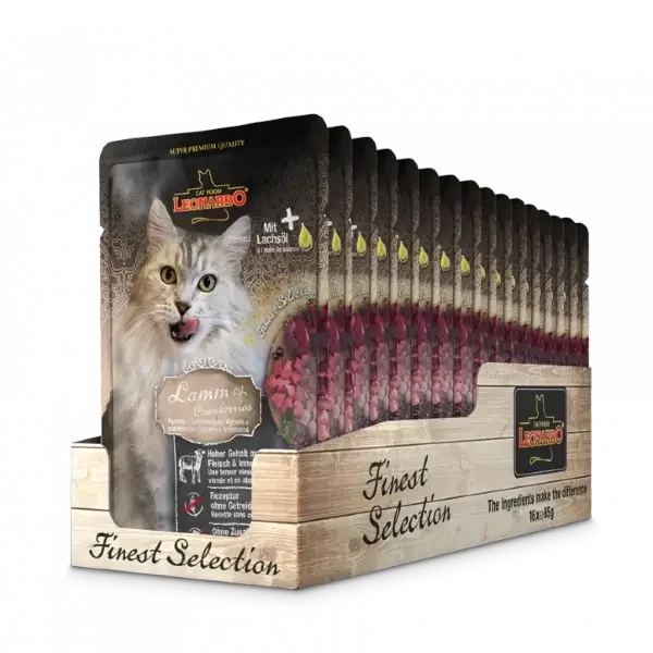 LEONARDO® Lamb + Cranberries Pouch Wet Cat Food Petsasa Pet Store Kenya