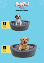 Superfoam Fluffy Paw Dog Bed for Small and Medium Dogs Maltese, Terrier and more in Kenya