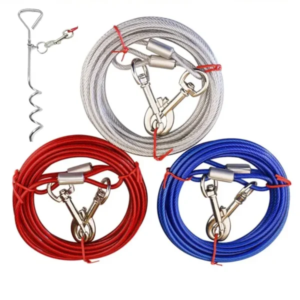 Buy Heavy Duty Steel Dog Tie Out Cable, Outdoor Dog Chain Online in Kenya at Petsasa Petstore