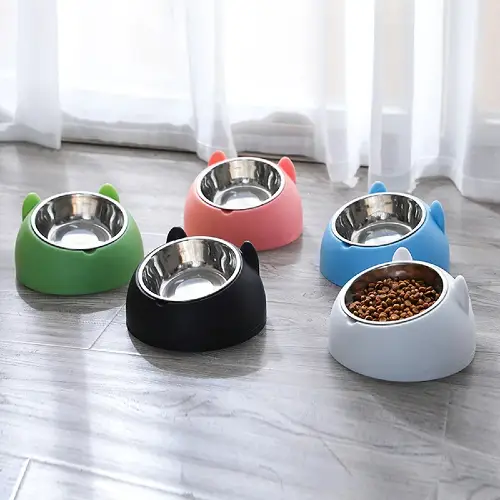 Buy Romeow Tilted Stainless Steel Dog & Cat Bowl Online in Kenya at Petsasa petstore