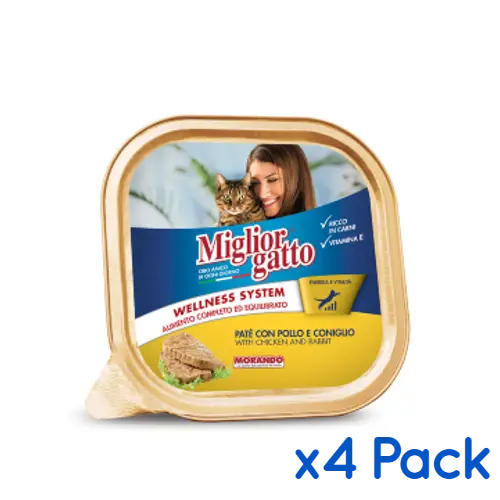 Buy Migliorgatto Tray Pâté Chicken & Rabbit Wet Cat Food Petstore Kenya