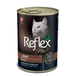 Buy Reflex Plus Adult Cat Can Food with Beef Chunks in Loaf