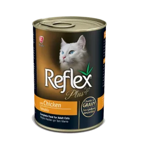 Buy Reflex Plus Adult Cat Can Food with Chicken Chunks in Gravy