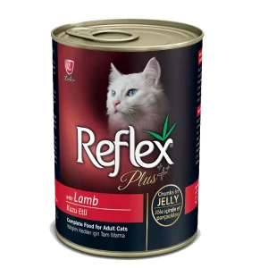 Buy Reflex Plus Adult Cat Can Food with Lamb Chunks in Jelly