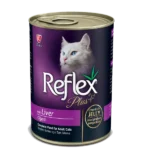 Buy Reflex Plus Adult Cat Can Food with Liver Chunks in Jelly