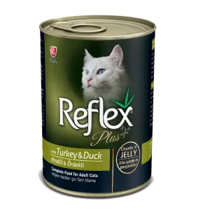 Buy Reflex Plus Adult Cat Can Food with Turkey & Duck Chunks in Jelly