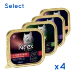 Buy Reflex Plus Alu-Tray Adult Wet Cat Food Beef &Poultry, Chicken & Turkey, Lamb & Carrot, Salmon in Kenya