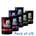 Buy Reflex Plus Pouch Wet Cat Food x 12, Beef, Chicken, Lamb & Liver, Tuna & Shrimp, Rabbit & Duck