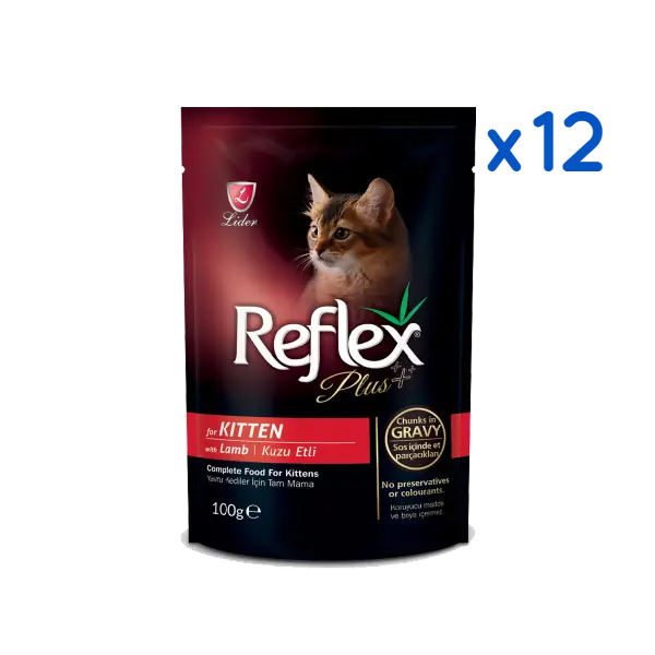 Buy Reflex Plus Pouch Wet Kitten Food with Lamb in Nairobi at Petsasa Petstore in Kenya