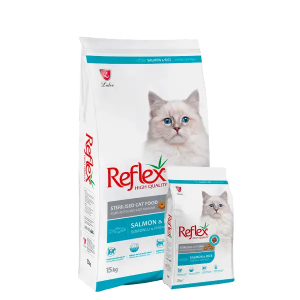 Buy Reflex Sterilised Adult Cat Food with Fish 2Kg/15Kg, for Weight Control in Nairobi at Pet Store Kenya