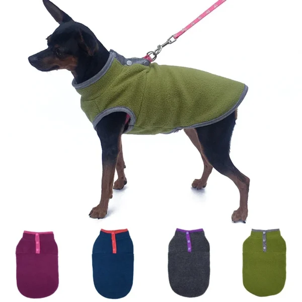 Buy Fleece Warm Dog Sweater with Leash Buckle in Kenya