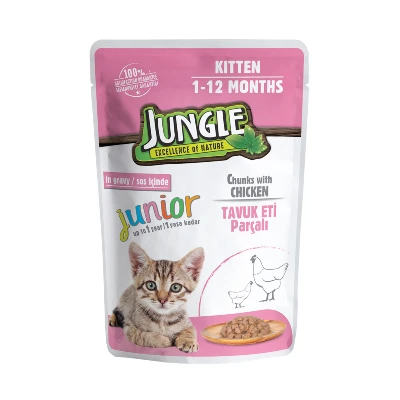 Buy Jungle Kitten Pouch Chicken in Gravy Wet Cat Food