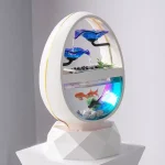 Classic Elliptical Decorative Fish Aquarium