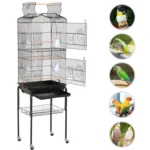 Play Top Detachable Rolling Stand Metal Bird Cage for small, medium, large birds in Nairobi Kenya