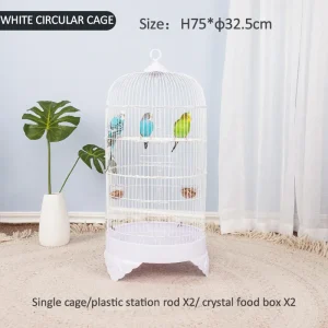 White Luxury Round Bird Cage on Stand in Nairobi, Mombasa and Malindi