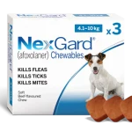 Shop Petstore NexGard Chewables for Small Dogs (4-10 kg) Flea & Tick Treatment in Kenya