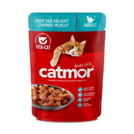 Catmor Pouch Deep Sea Delight Chunks in Jelly Cat Food