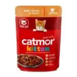 Catmor Pouch Kitten Beef Chunks in Gravy Kitten Food