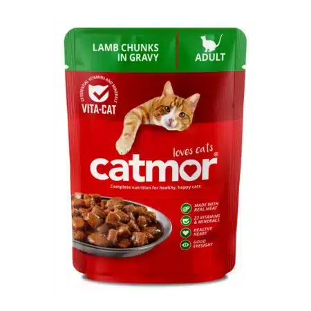 Catmor Pouch Lamb Chunks in Gravy Cat Food