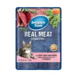 Snappy Tom Pouch Beef and Vegetables Cat Food