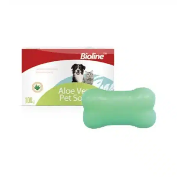 Bioline Aloe Vera Dog Soap, Moisturising & Anti-Bacterial